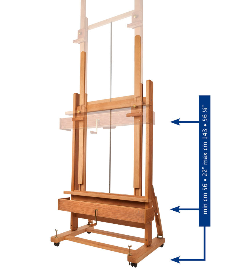 Mabef Double Fixed Type H Studio Easel