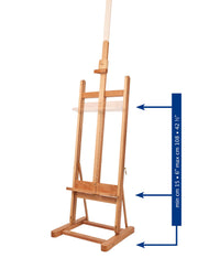 MABEF Studio Easel H-Frame - Beechwood