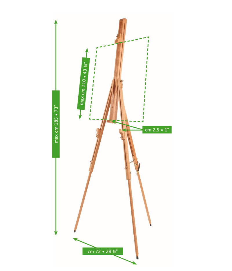 MABEF Universal Folding Plein-Air Easel Made of Beechwood
