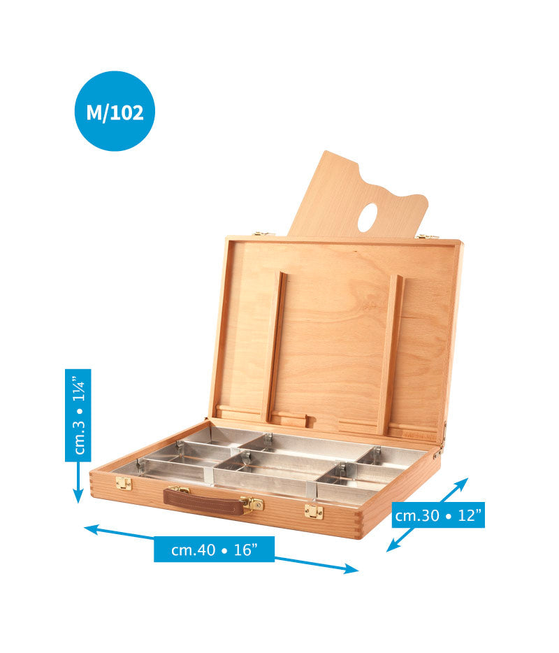 MABEF Wooden Art Supplies Case, 30 x 40 cm
