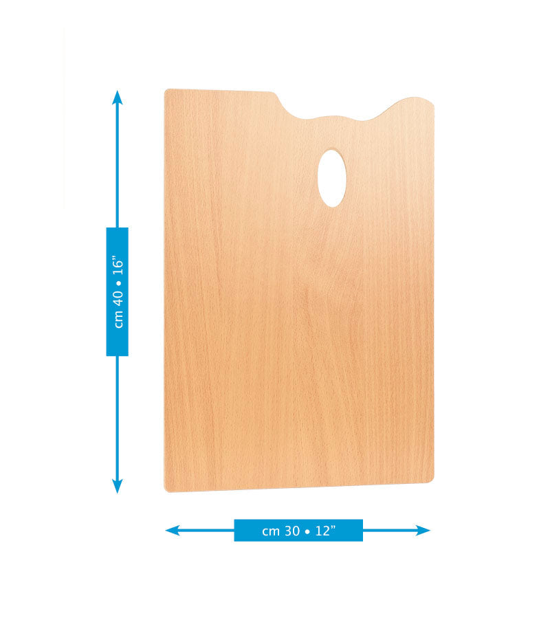 MABEF Wooden Rectangular Painting Palette 30 x 40 cm