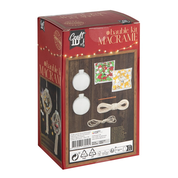 Macrame Bauble Kit XMAS Craft Set