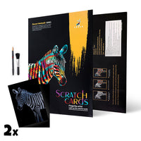Magic Scratch Art Picture - Zebra 40.5 x 28.5 cm