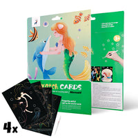 Магически картини за надраскване за деца - Mermaid - 4 броя — изображение 1