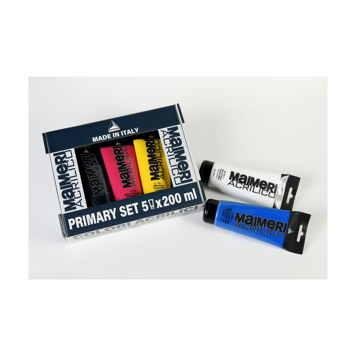 Maimeri Acrilico Acrylic Paint Set Primary 200 ml