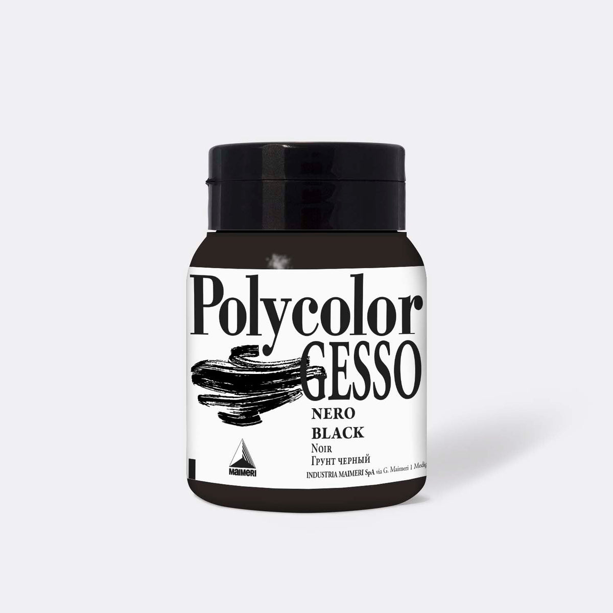 Maimeri Black Acrylic Gesso Polycolor 500 ml