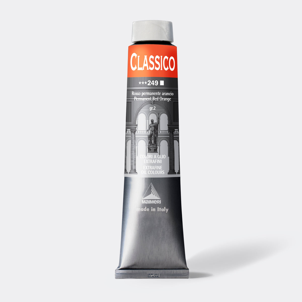 Maimeri Classico Fine Oil Paint 200 ml – Permanent Red Orange