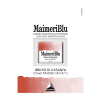 MAIMERI Maimeri Blu Watercolor Paint – Half Pan 1.5 ml – Brown Madder Alizarin