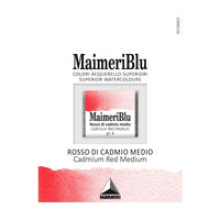 MAIMERI Maimeri Blu Watercolor Paint – Half Pan 1.5 ml – Cadmium Red Medium