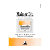 MAIMERI Maimeri Blu Watercolor Paint – Half Pan 1.5 ml – Cadmium Yellow Deep