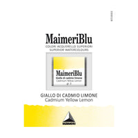 MAIMERI Maimeri Blu Watercolor Paint – Half Pan 1.5 ml – Cadmium Yellow Lemon