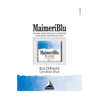 MAIMERI Maimeri Blu Watercolor Paint – Half Pan 1.5 ml – Cerulean Blue