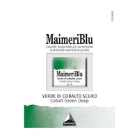 MAIMERI Maimeri Blu Watercolor Paint – Half Pan 1.5 ml – Cobalt Green Deep