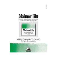 MAIMERI Maimeri Blu Watercolor Paint – Half Pan 1.5 ml – Cobalt Green Light