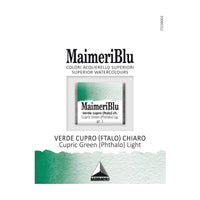 MAIMERI Maimeri Blu Watercolor Paint – Half Pan 1.5 ml – Cupric Green Light