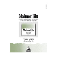 MAIMERI Maimeri Blu Watercolor Paint – Half Pan 1.5 ml – Green Earth