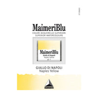 MAIMERI Maimeri Blu Watercolor Paint – Half Pan 1.5 ml – Naples Yellow