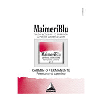 MAIMERI Maimeri Blu Watercolor Paint – Half Pan 1.5 ml – Permanent Carmine