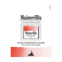 MAIMERI Maimeri Blu Watercolor Paint – Half Pan 1.5 ml – Permanent Red Light