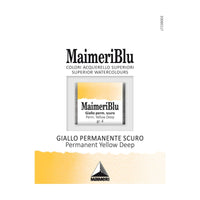 MAIMERI Maimeri Blu Watercolor Paint – Half Pan 1.5 ml – Permanent Yellow Deep