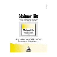 MAIMERI Maimeri Blu Watercolor Paint – Half Pan 1.5 ml – Permanent Yellow Lemon