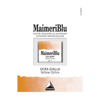 MAIMERI Maimeri Blu Watercolor Paint – Half Pan 1.5 ml – Yellow Ochre