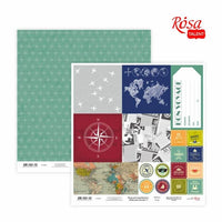 Make your journey Scrapbooking Papers 30.48 x 30.48 cm | various motifs — image 1
