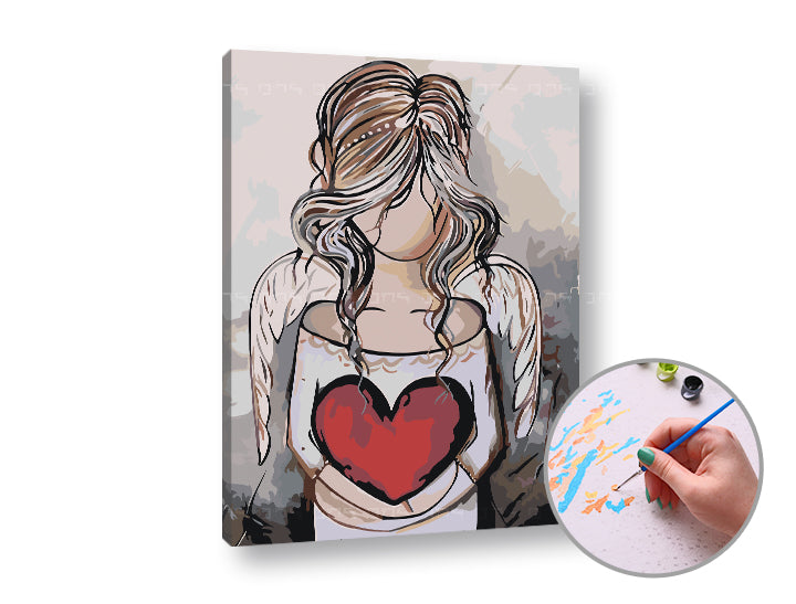Paint by Numbers ANGEL - ниска трудност — изображение 2