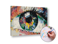 Paint by Numbers "Цветно око" - ниска трудност — изображение 1