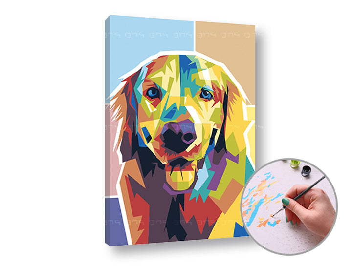 Рисуване по номера GOLDEN RETRIEVER — изображение 3
