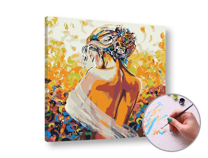 Paint by Numbers - Жена - Средна трудност — изображение 2