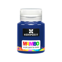 MAMBO Acrylic Paint for Fabric and Leather, 20 ml – 19 Light Cobalt Blue