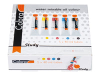 Маслени бои разредими с вода COBRA Study Set 5x40ml — изображение 1