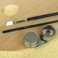 Metal Dual Paint Mixing Dish with Lid
