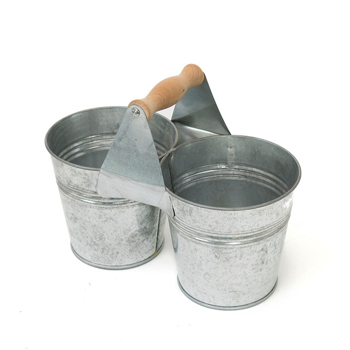 Double Metal Bucket 22x11 cm