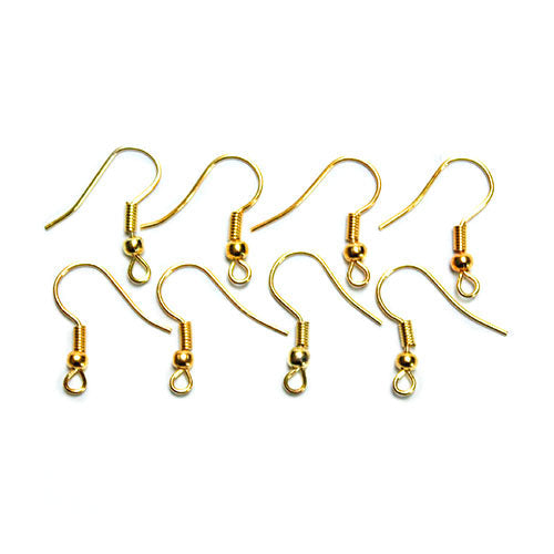 Metal Earring Hooks - Gold Color