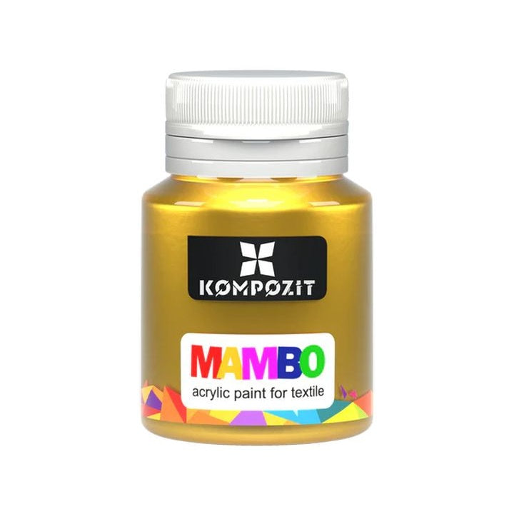 MAMBO Метална боя за текстил и кожа 20 ml — изображение 1