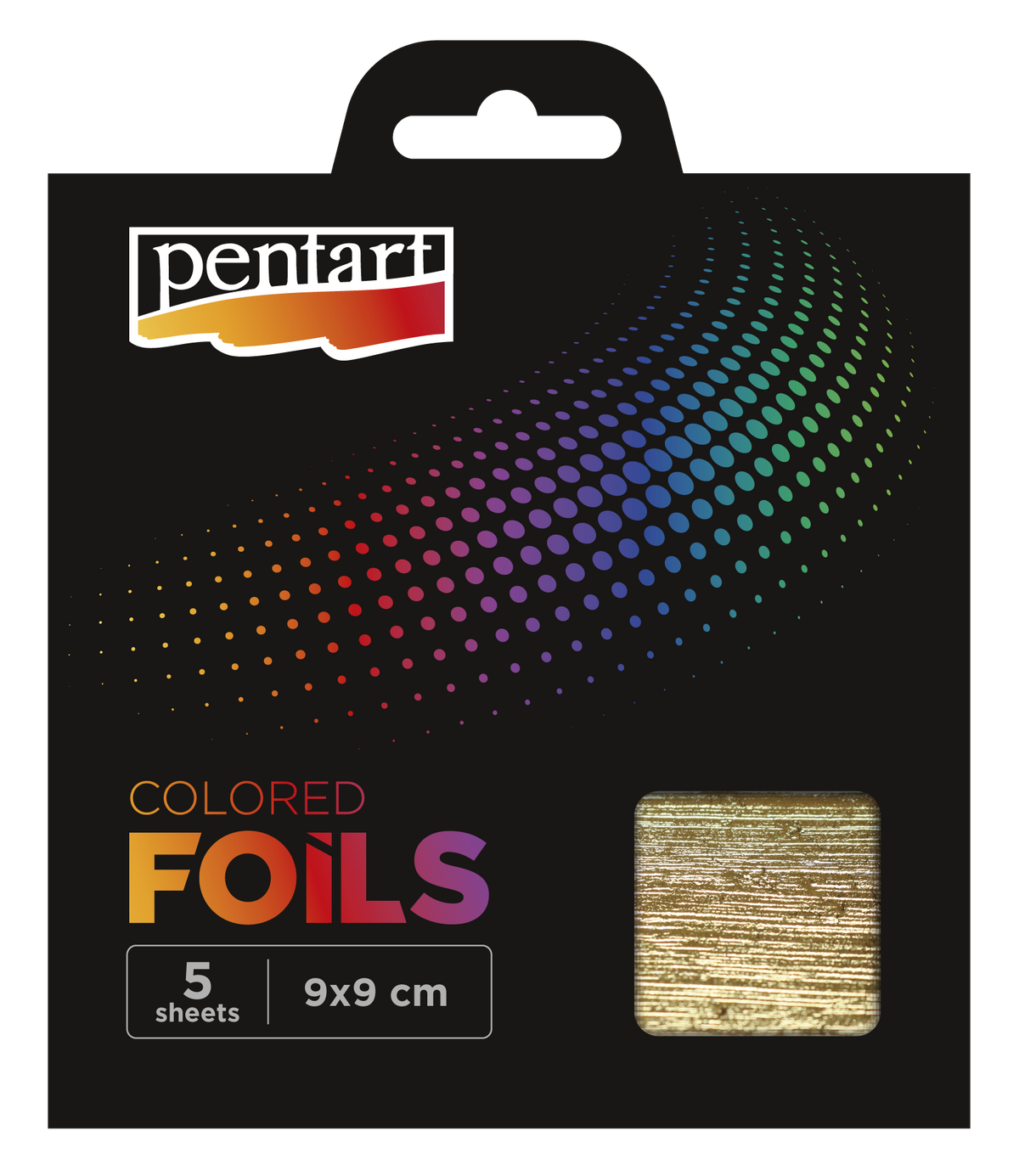 Metallic Decorative Foil Sheets - Pentart 14 x 14 cm - 5 Sheets