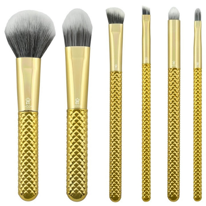 Metallic Gold Makeup Brush Set