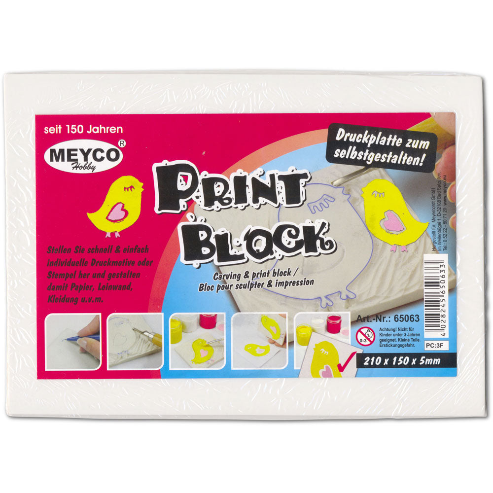 MEYCO Stamp Carving Block 150 x 210 x 5 mm