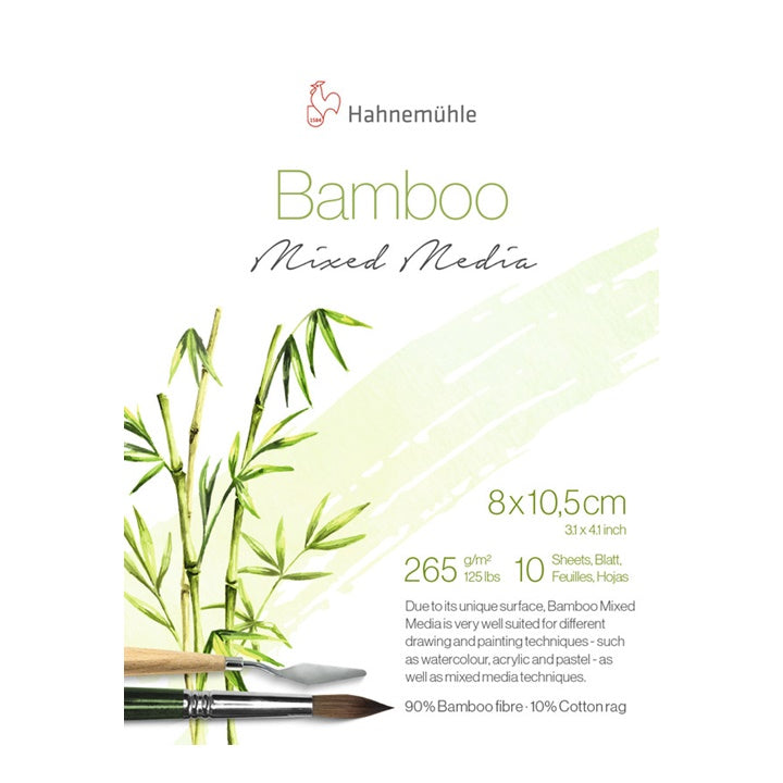 MINI BAMBOO блок HAHNEMÜHLE Смесена медия 10,5х8 см — изображение 1