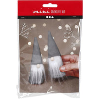 Mini Christmas Elves Craft Set, Gray - image 1