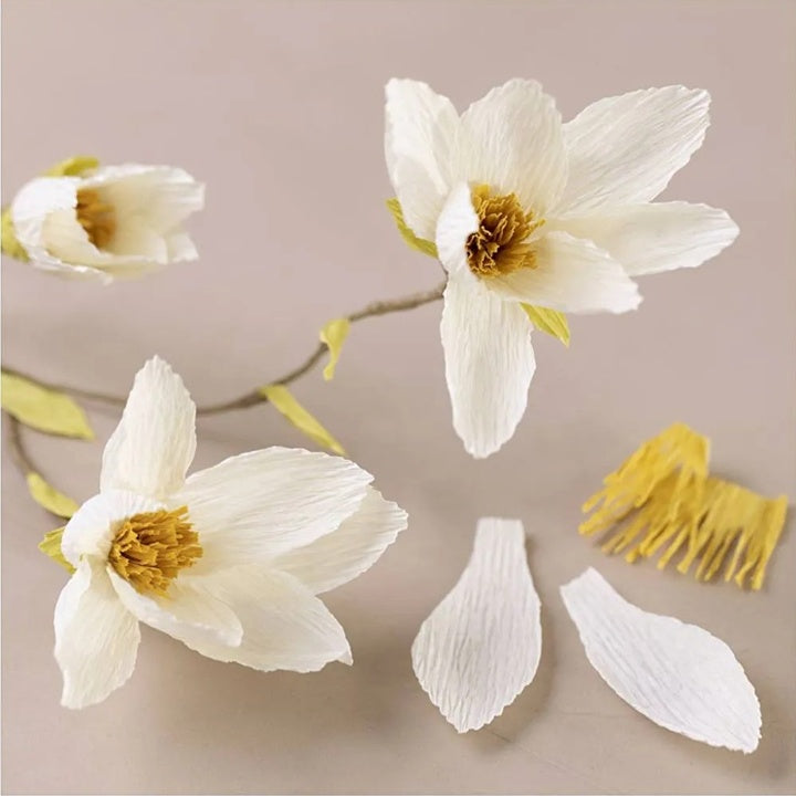 Mini Craft Set | Crepe Paper Magnolia Branch — image 3