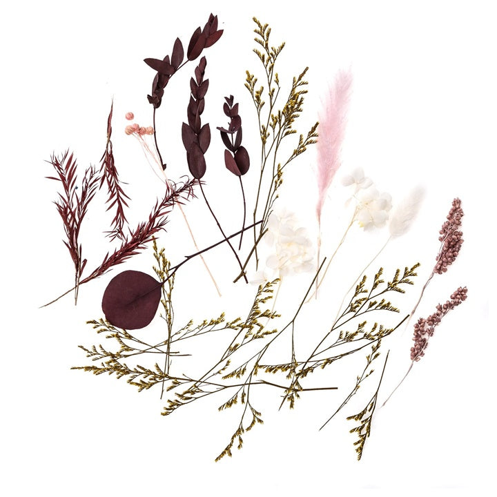 Mini Dried Bouquet “Burgundy Queen” / 20 cm — image 1