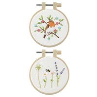 Mini Embroidery Kit, Set of 2, Ø 8.5 cm — image 2