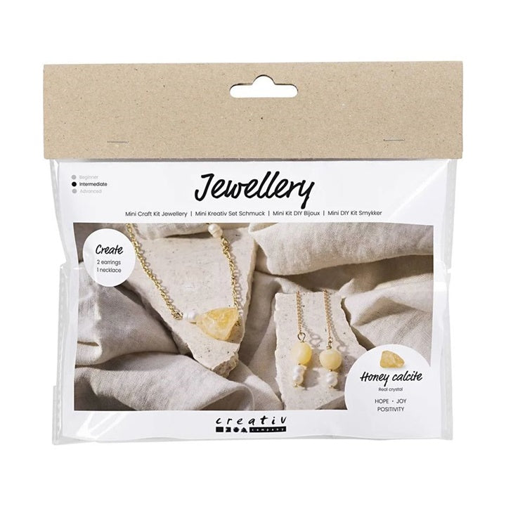 Mini Jewelry-Making Set - Calcite Necklace and Earrings — image 1