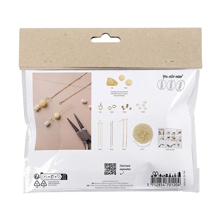 Mini Jewelry-Making Set - Calcite Necklace and Earrings — image 2