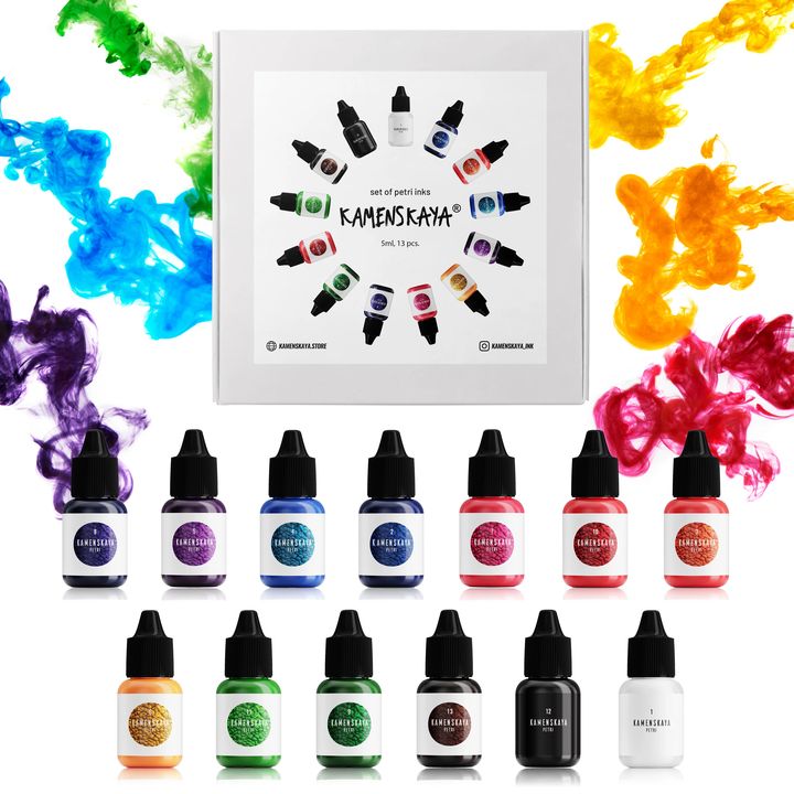 Мини комплект PETRI INKS KAMENSKAYA за смола 13 x 5 ml — изображение 1