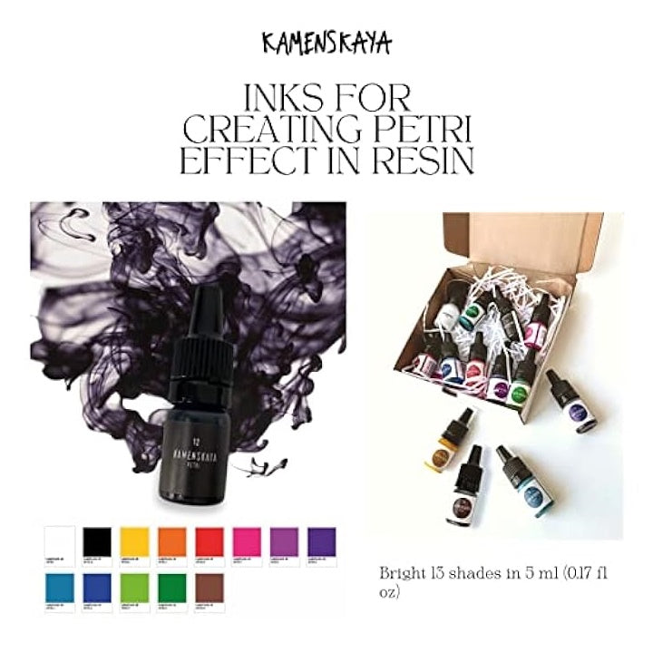 Мини комплект PETRI INKS KAMENSKAYA за смола 13 x 5 ml — изображение 3