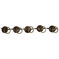 Mini Metal Handle with Rings, Set of 5